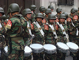 vojenská kapela, Santiago de Chile
